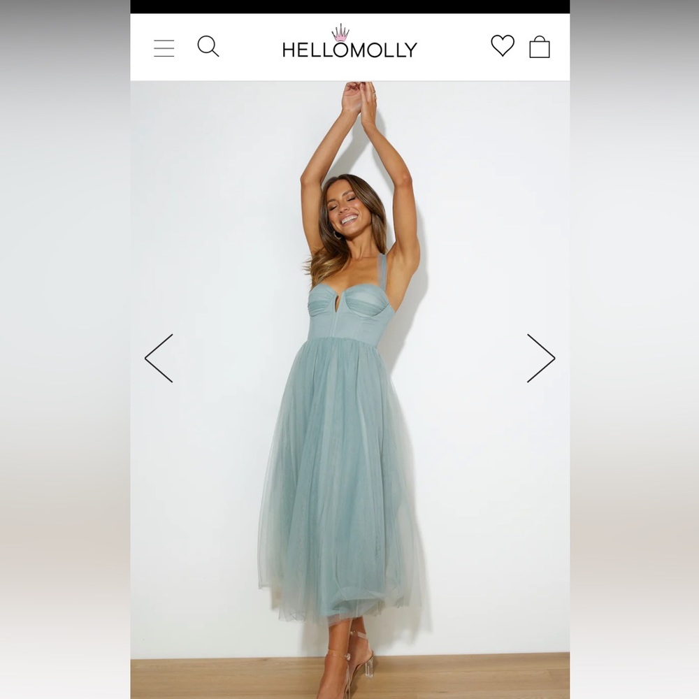 Hello Molly Sage Green Dress XS